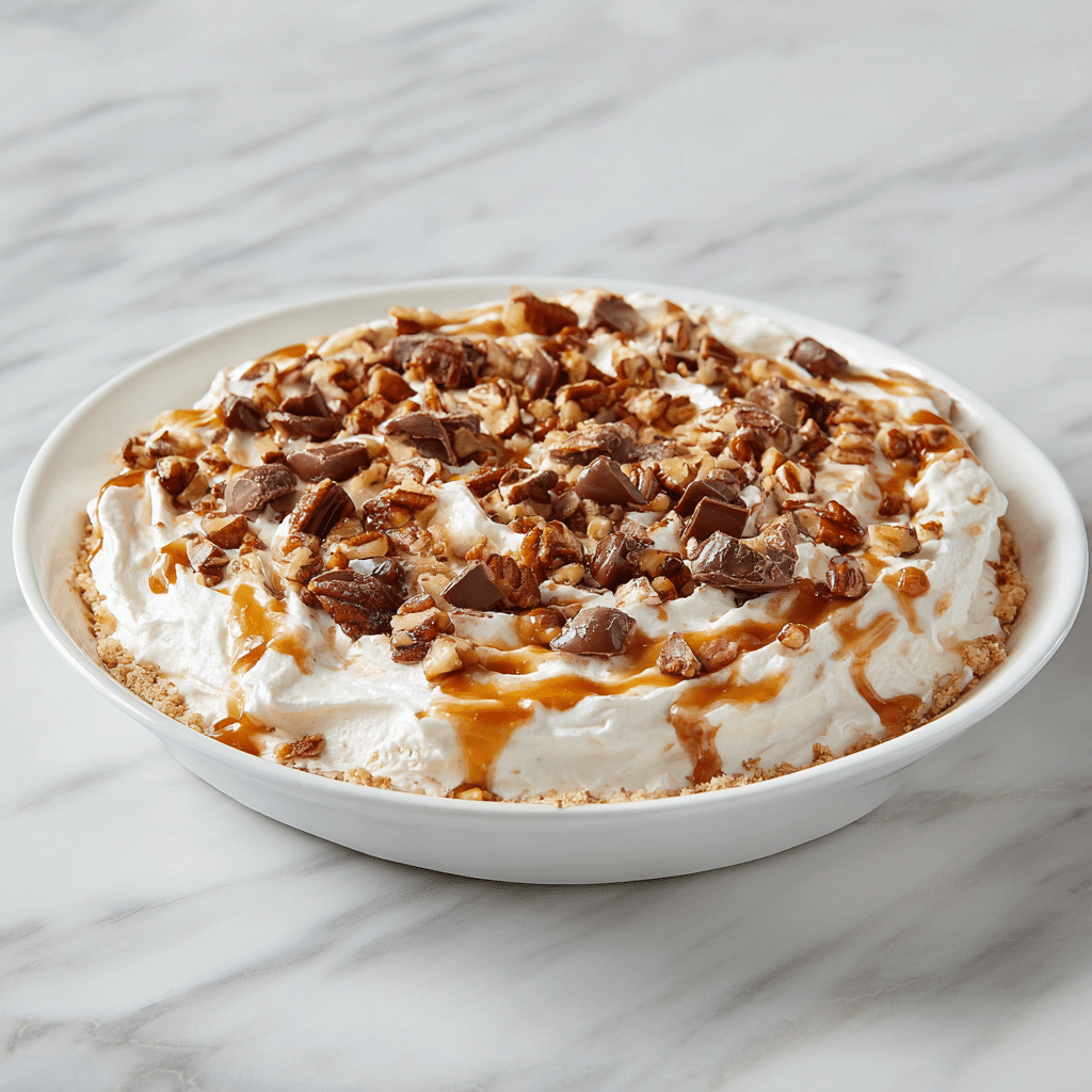 Easy Turtle Cheesecake Dip Recipe – Perfect for Parties & Holidays 4 Delicious Turtle Cheesecake Dip served with graham cracker dippers