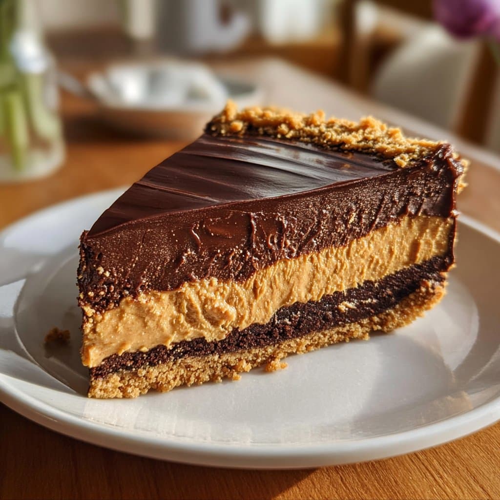 No-Bake Chocolate Peanut Butter Pie: 4 Hour Delight