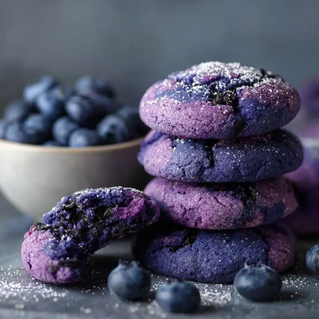 Blueberry Heaven Cookies – A Soft, Sweet Bite of Bliss 5 Delicious Blueberry Heaven Cookies with fresh blueberries and a golden brown crust