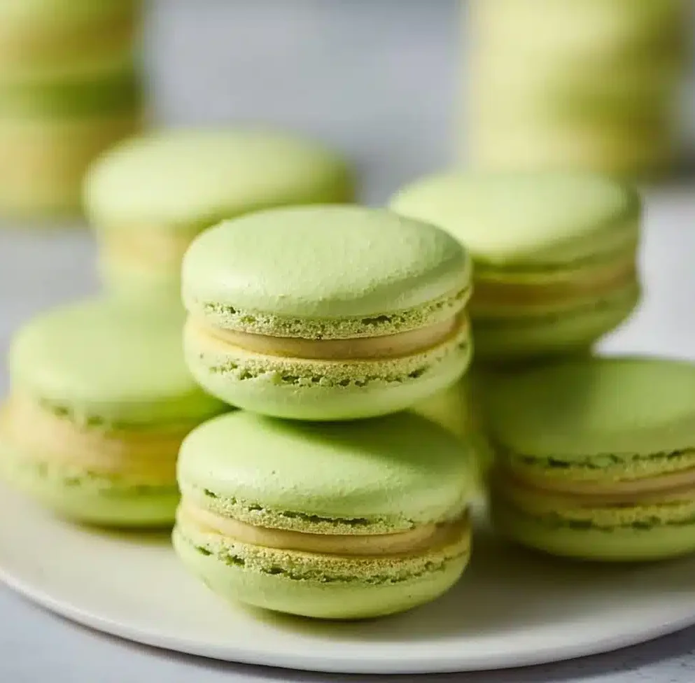 Caramel Apple Macarons – Elegant Fall Dessert for Any Occasion 5 Caramel apple macarons featuring a creamy filling and apple topping