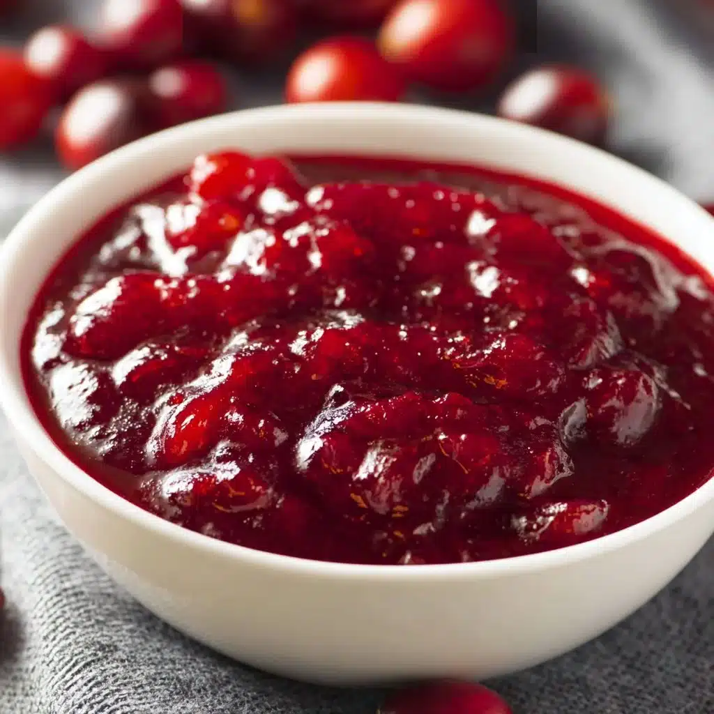Classic Cranberry Sauce – Easy Homemade Holiday Favorite 3 Homemade classic cranberry sauce served in a traditional bowl