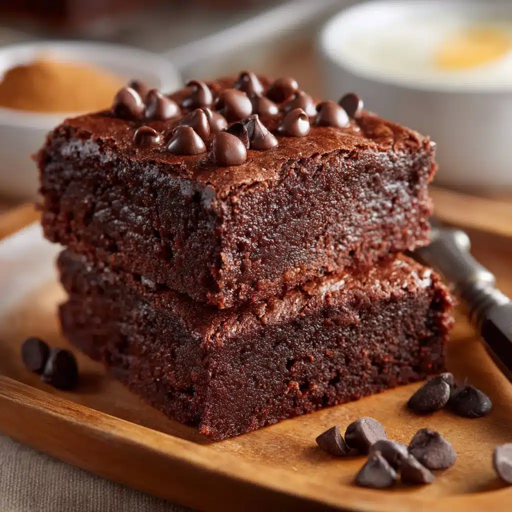 Cottage Cheese Brownies: Guilt-Free, Chocolatey Dessert Idea 4 Deliciously healthy Cottage Cheese Brownies topped with chocolate and nuts.