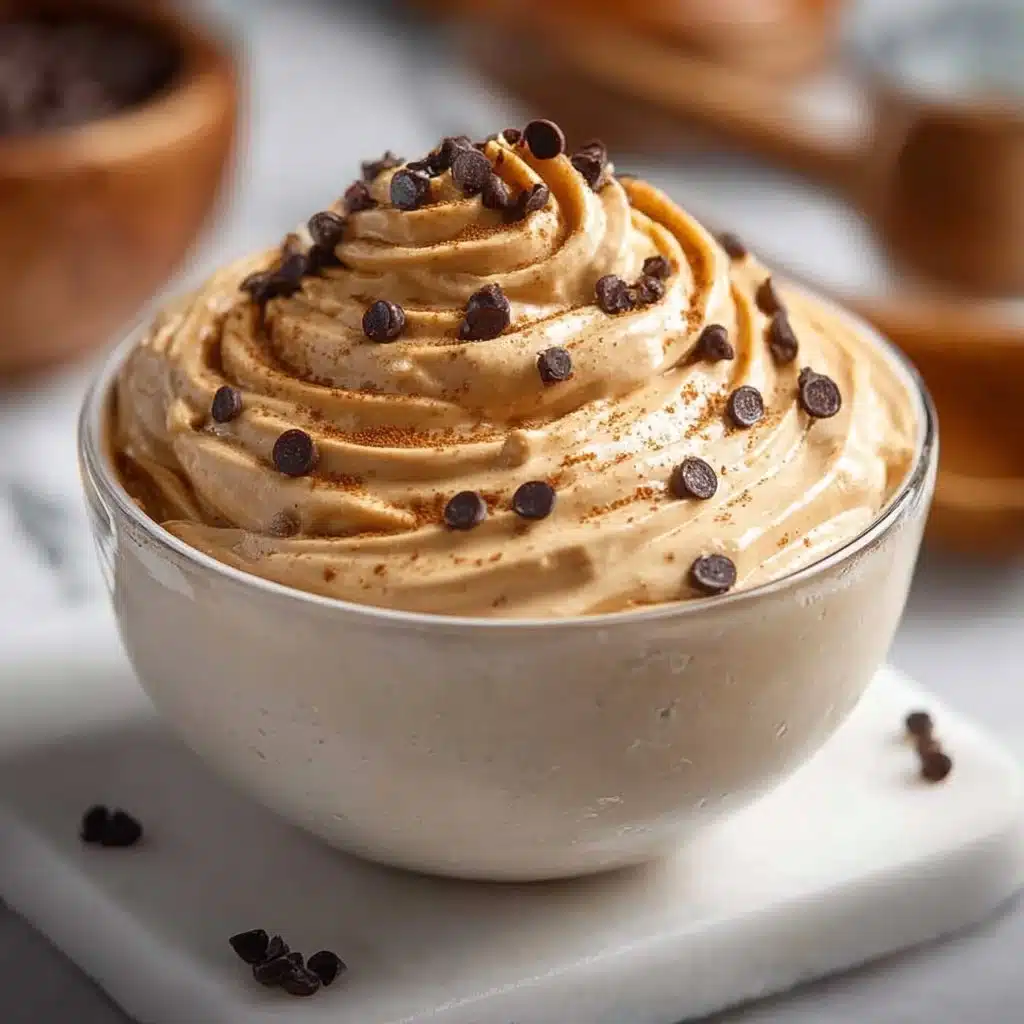 Cottage Cheese Peanut Butter Mousse – Easy High-Protein Dessert Recipe 4 Cottage Cheese Peanut Butter Mousse dessert topped with chocolate