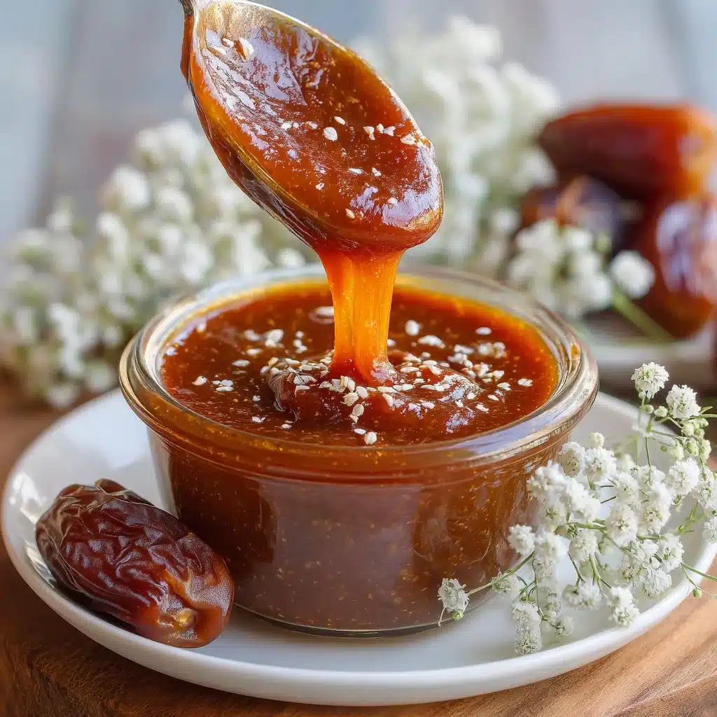 Indulge in the Sweet Goodness of Date Caramel: Your New Favorite Treat 3 Delicious date caramel spread in a jar with dates and nuts.