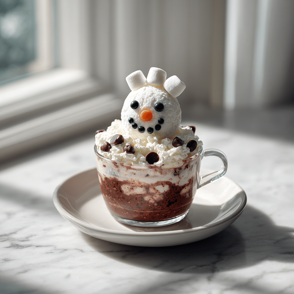 Snowman in a Cup – A Fun and Easy Winter Dessert Recipe 6 Delicious snowman in a cup dessert with whipped cream and chocolate