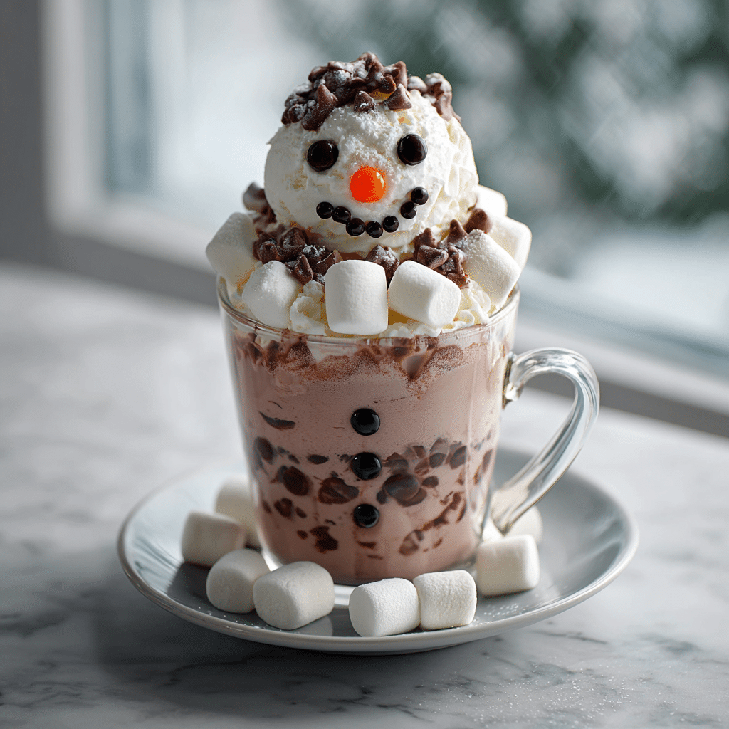 Snowman in a Cup – A Fun and Easy Winter Dessert Recipe 5 Delicious snowman in a cup dessert with whipped cream and chocolate
