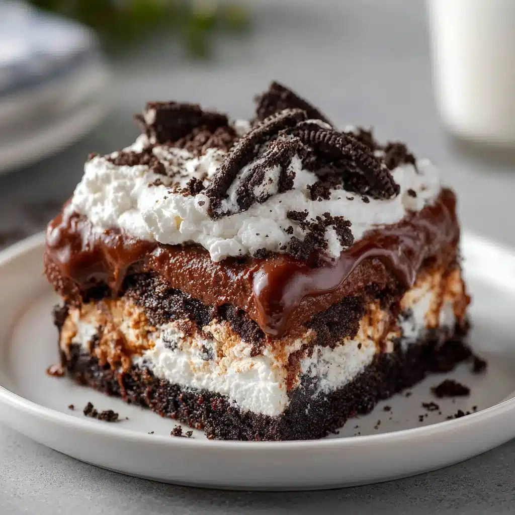Classic Easy Dirt Cake Recipe | Chocolate, Oreo & Fudge Layers 11 Easy Dirt Cake with chocolate layers and gummy worms for decoration