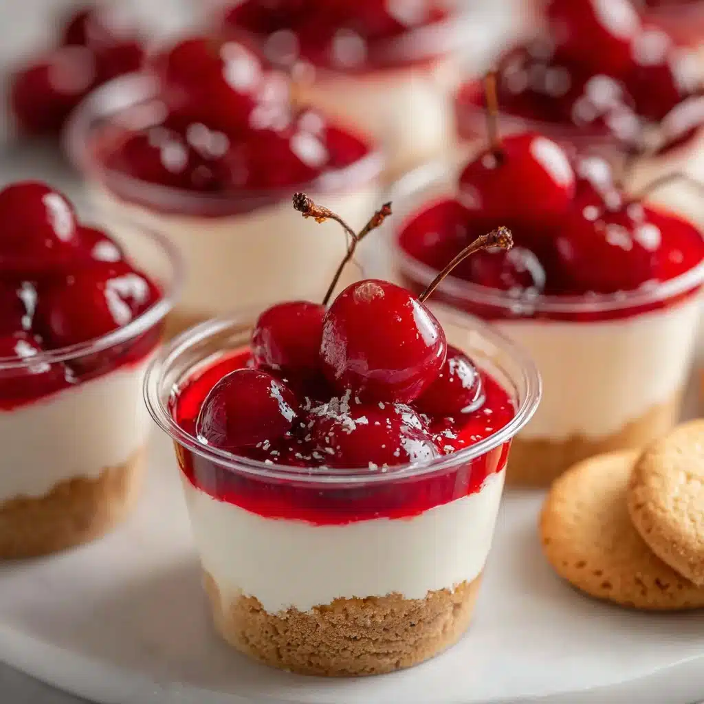 No-Bake Cheesecake Cups - Perfect for Any Occasion 5 Delicious no-bake cheesecake cups served in elegant dessert cups