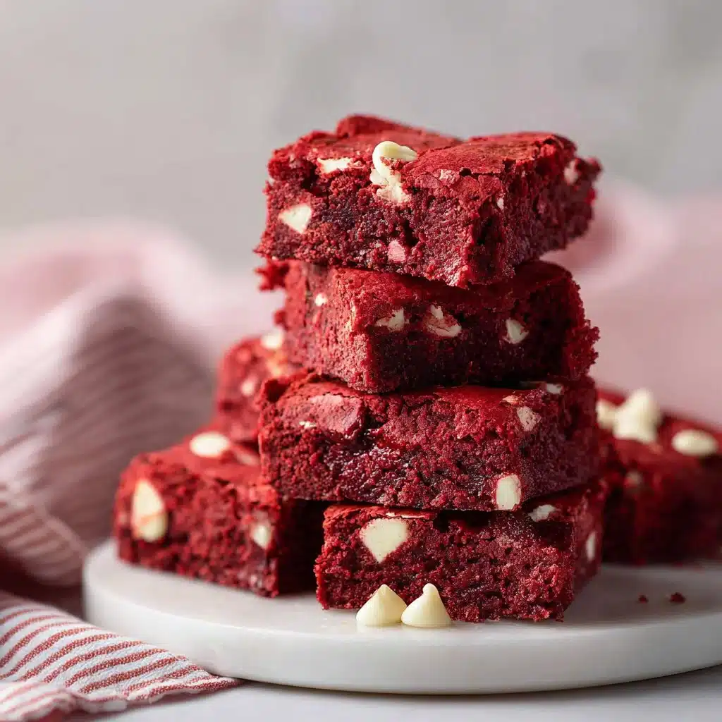 Easy Red Velvet Brownies Recipe for Every Occasion 14 Delicious Red Velvet Brownies topped with cream cheese frosting and chocolate drizzle