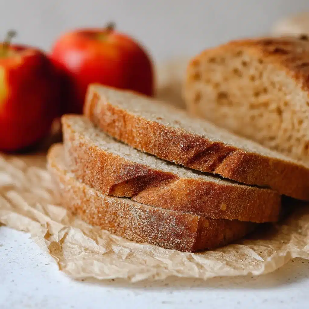 Irresistibly Delicious Sourdough Apple Cider Donut Quick Bread 4 Sourdough apple cider donut quick bread on a wooden table