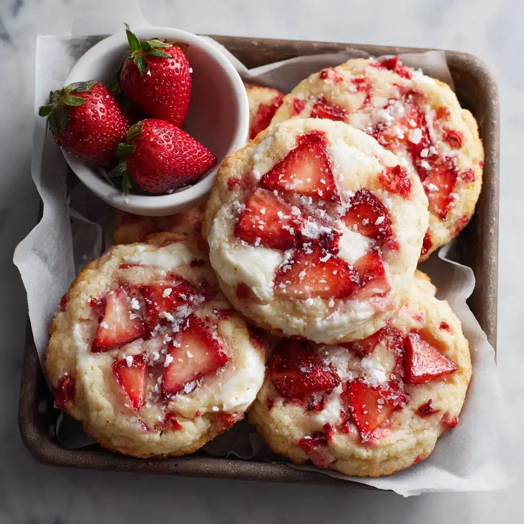 Easy Strawberry Cheesecake Cookies You’ll Love to Bake 4 Delicious Strawberry Cheesecake Cookies with cream cheese and fresh strawberries