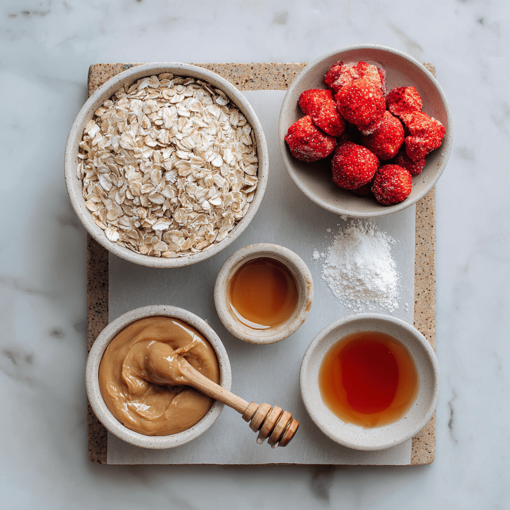 Strawberry Granola Bars – Fruity, Wholesome & Easy 8 strawberry granola bar ingredients