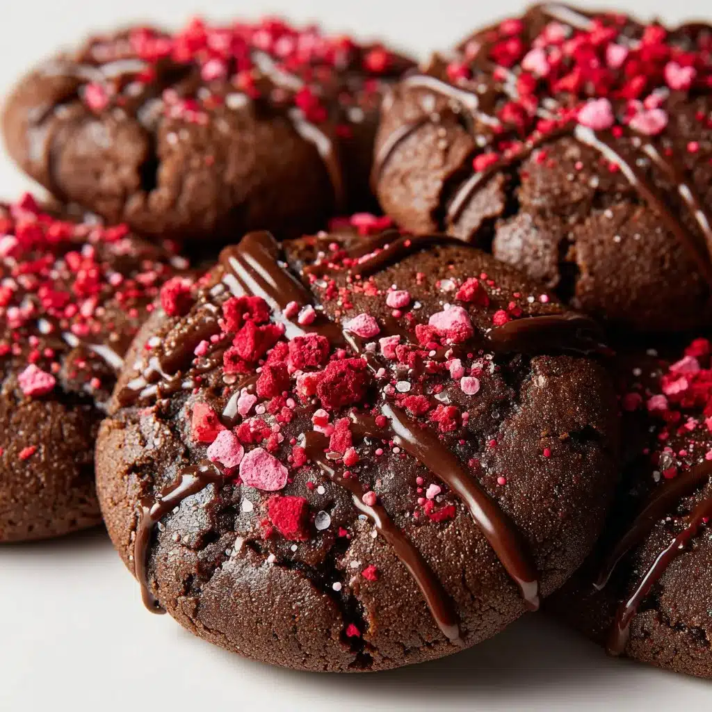 Valentine Ganache Cookies: A Sweet Treat for Your Loved Ones 4 Delicious Valentine ganache cookies decorated with heart shapes