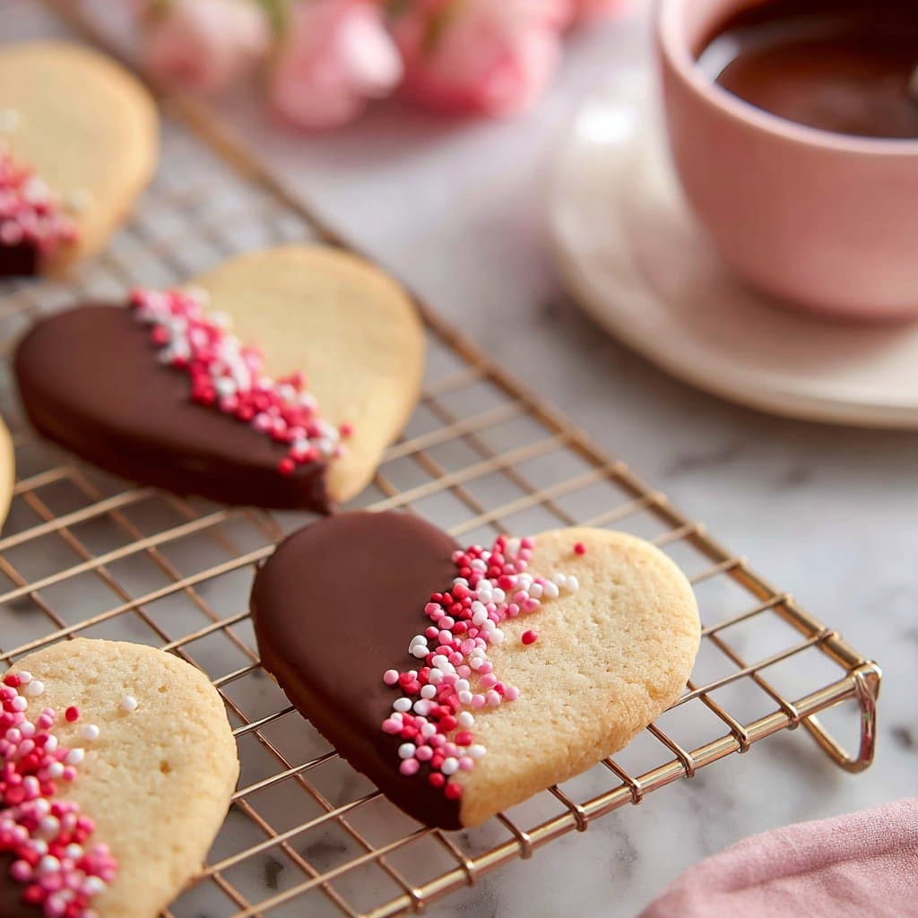 5 Ingredient Valentine’s Shortbread Hearts