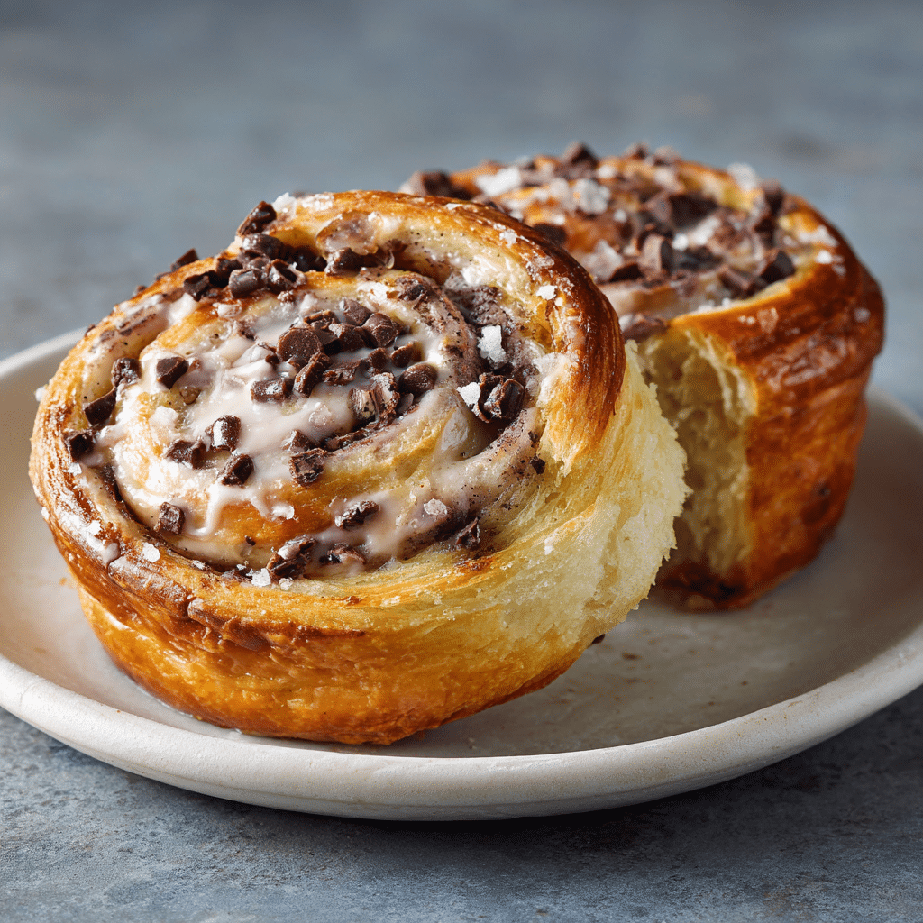 Heavenly Chocolate Chip Sourdough Cruffins for Dessert Lovers 4 Delicious chocolate chip sourdough cruffins fresh from the oven