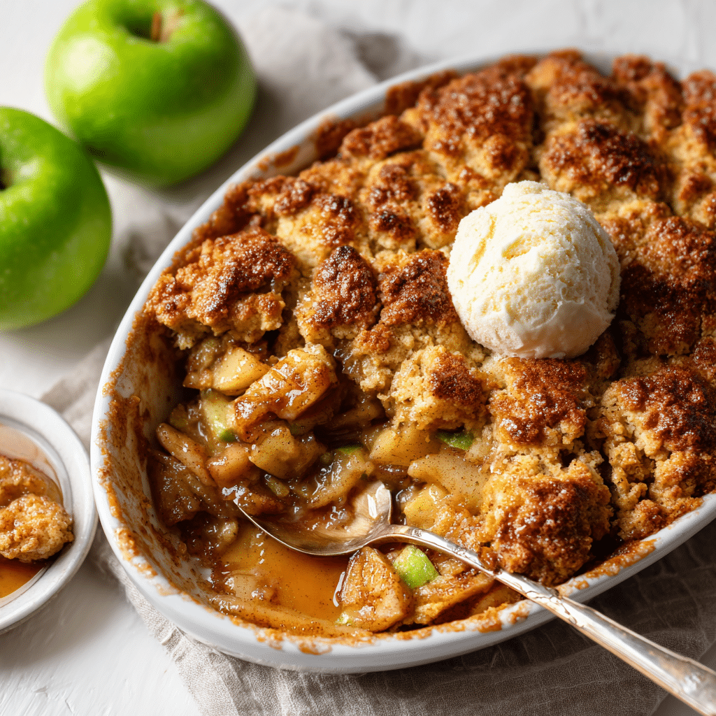 Decadent Sourdough Apple Cobbler Recipe to Savor 5 Decadent sourdough apple cobbler topped with fresh apples and a crispy crust