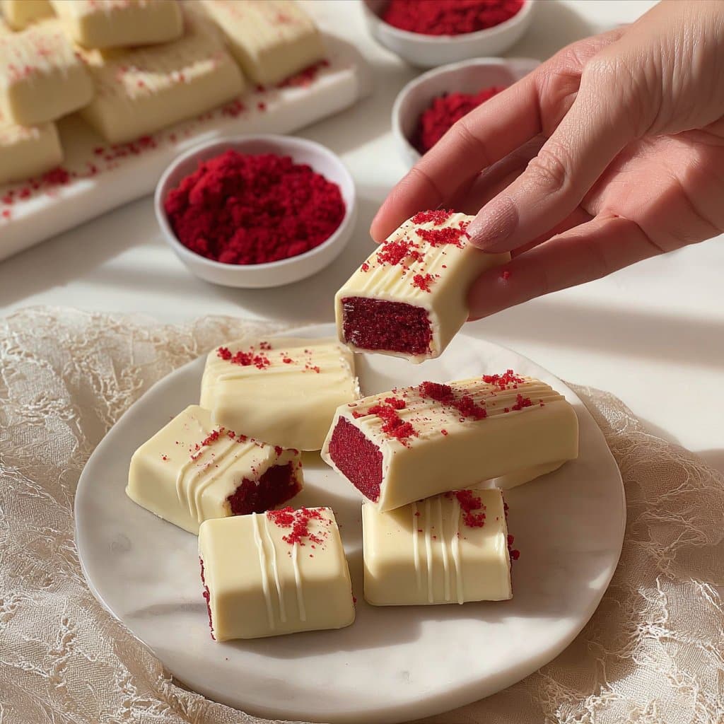 Red Velvet Chocolate Bars