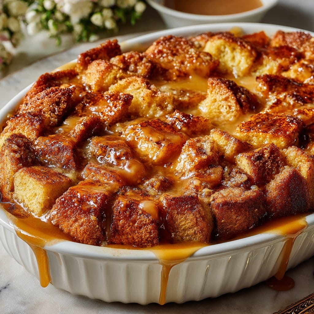 Irresistible Cinnamon Swirl Eggnog Bread Pudding