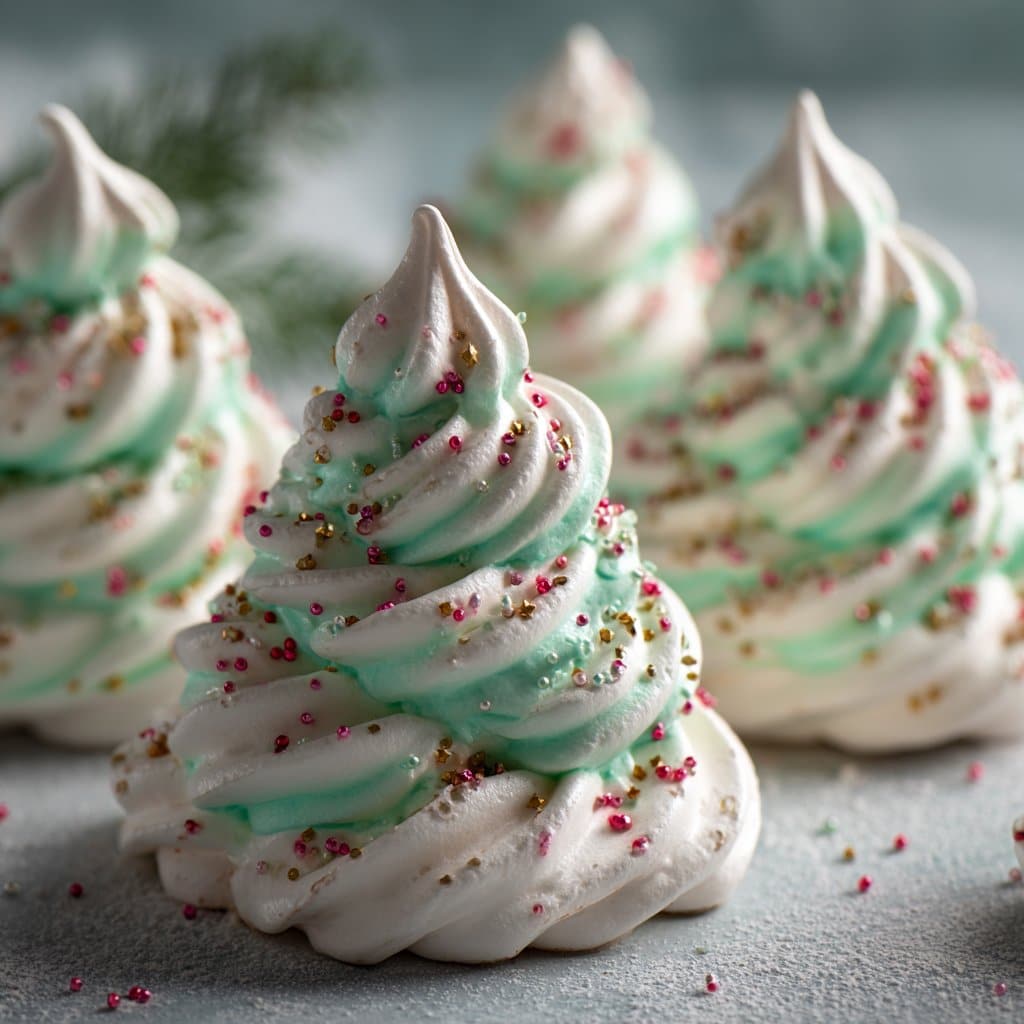 Delightfully Festive Tree Meringue Cookies Recipe 4 Tree Meringue Cookies