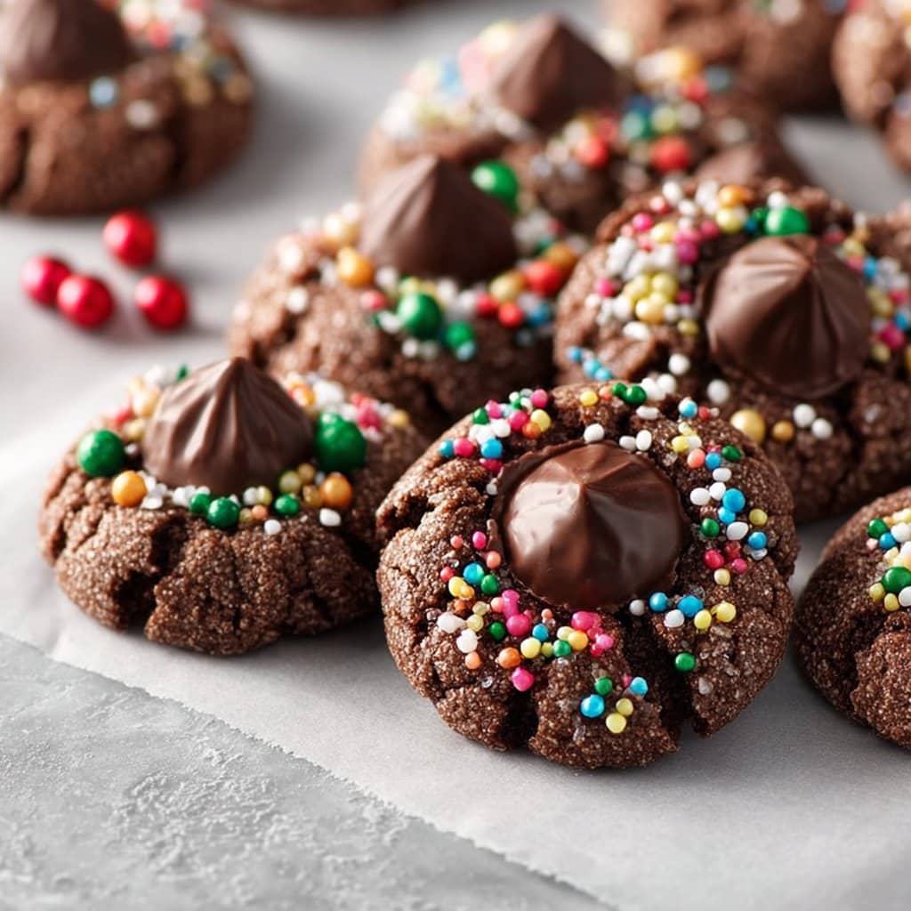 Chocolate Blossom Cookies