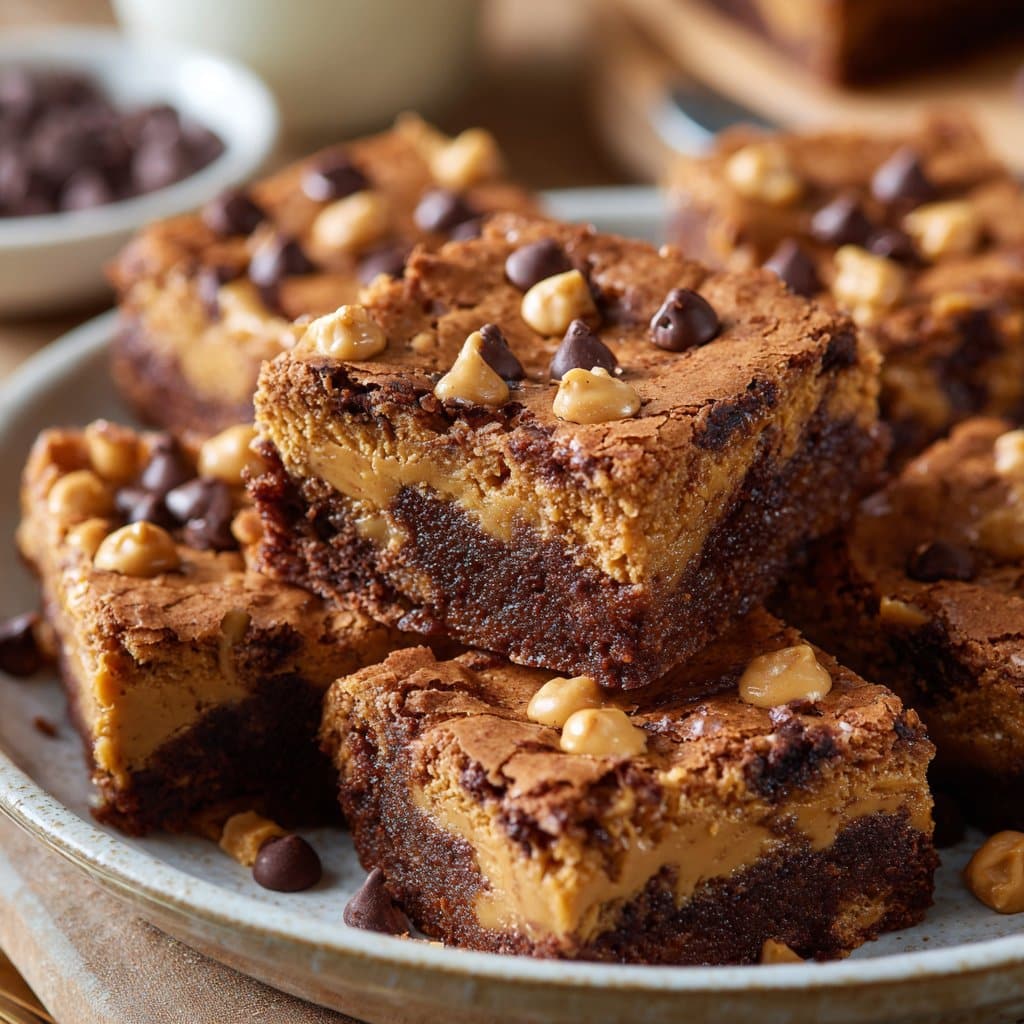 Indulgent Peanut Butter Brownies: A Delicious Sweet Treat 4 Peanut Butter Brownies