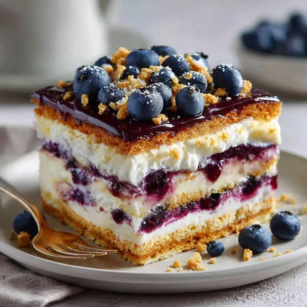 Blueberry Layer Cake Recipe - Indulge in Sweet Bliss 3 Delicious blueberry layer cake with fresh blueberries and whipped cream frosting