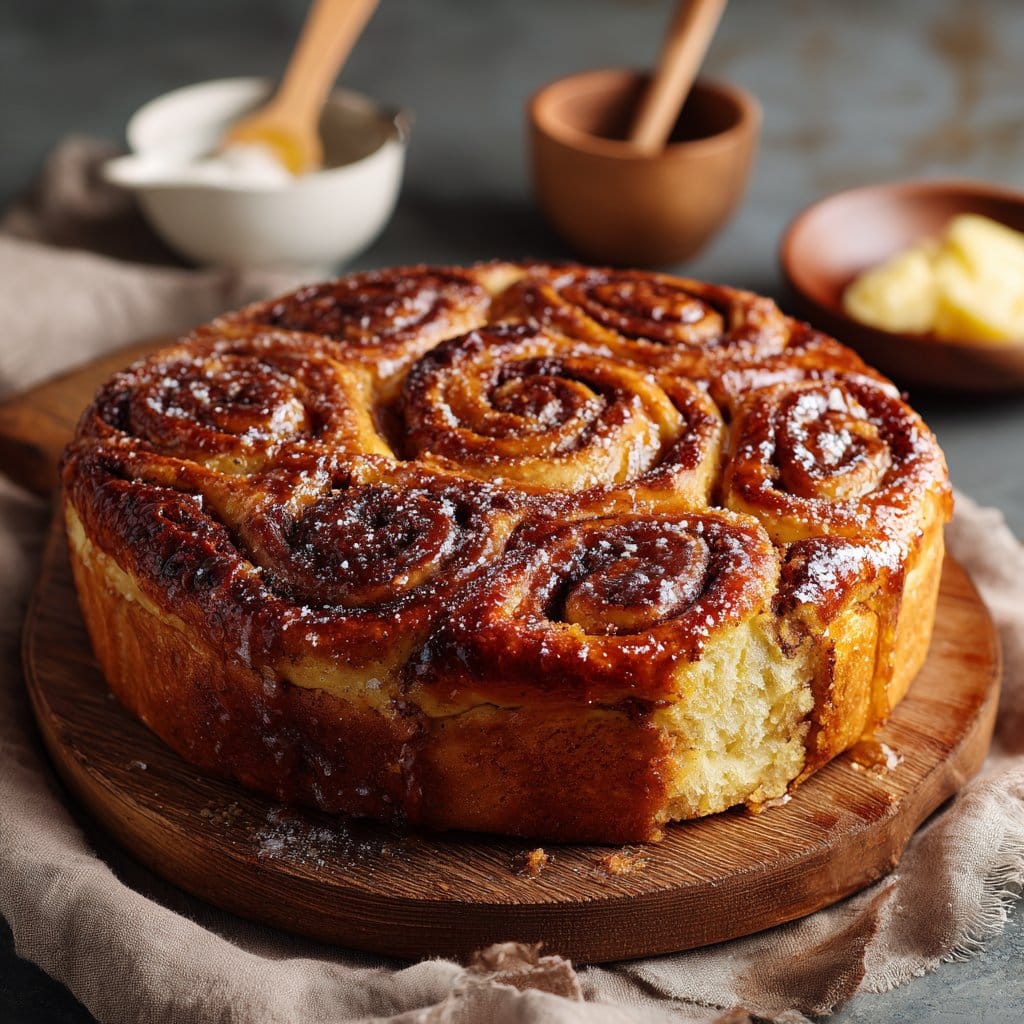 Sourdough Cinnamon Roll Focaccia