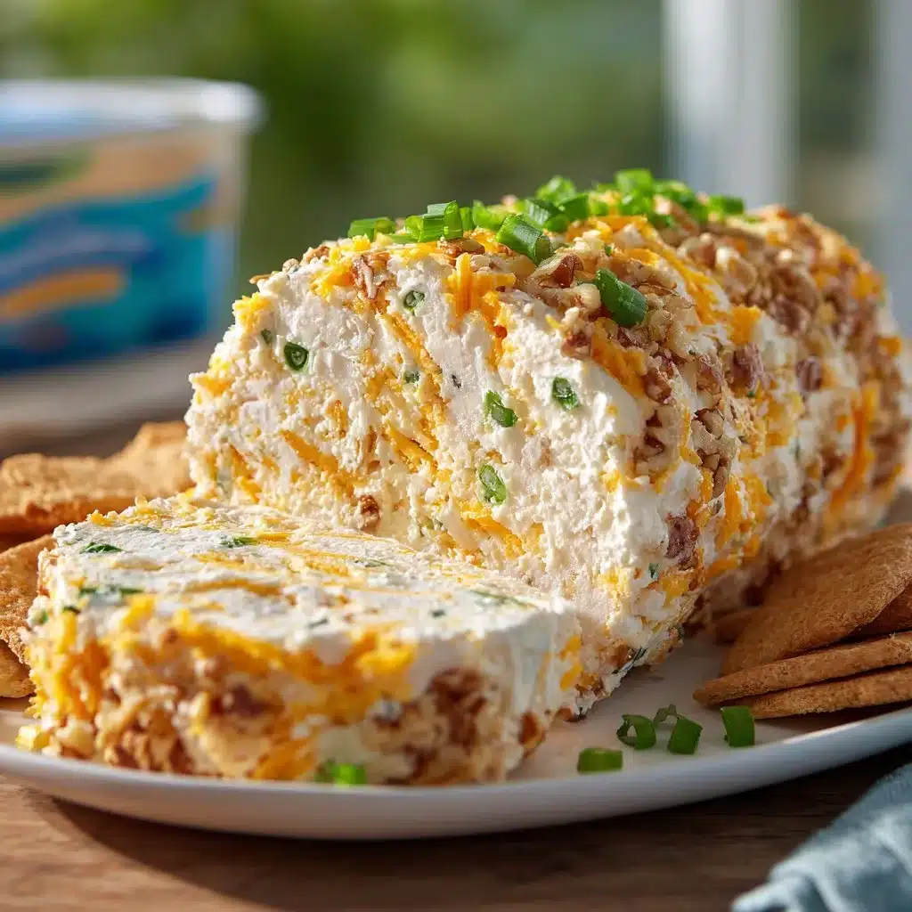 Home Page 8 Deliciously prepared easy cheese log, a perfect appetizer for gatherings.
