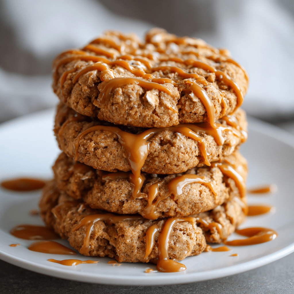 Chewy Healthy Peanut Butter Cookies – Guilt-Free Delight 4 Healthy peanut butter cookies on a plate, perfect for a guilt-free snack.
