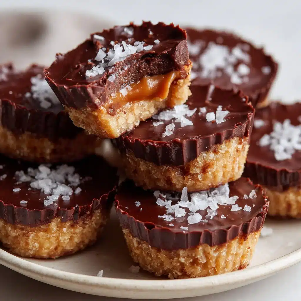 Healthy Twix Cups Recipe: A Guilt-Free Chocolate Caramel Treat 3 A delicious plate of healthy Twix Cups made with natural ingredients