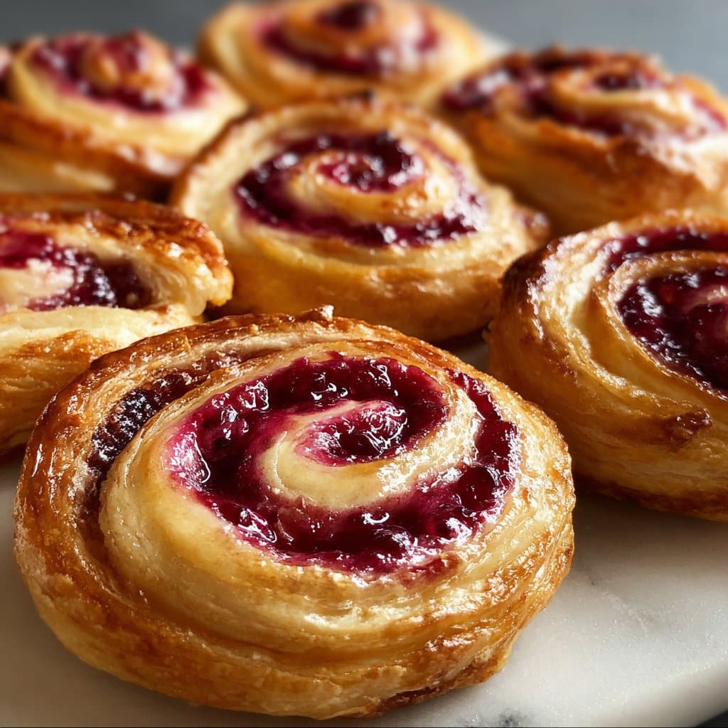 Sourdough Discard Raspberry Cream Cheese Danish