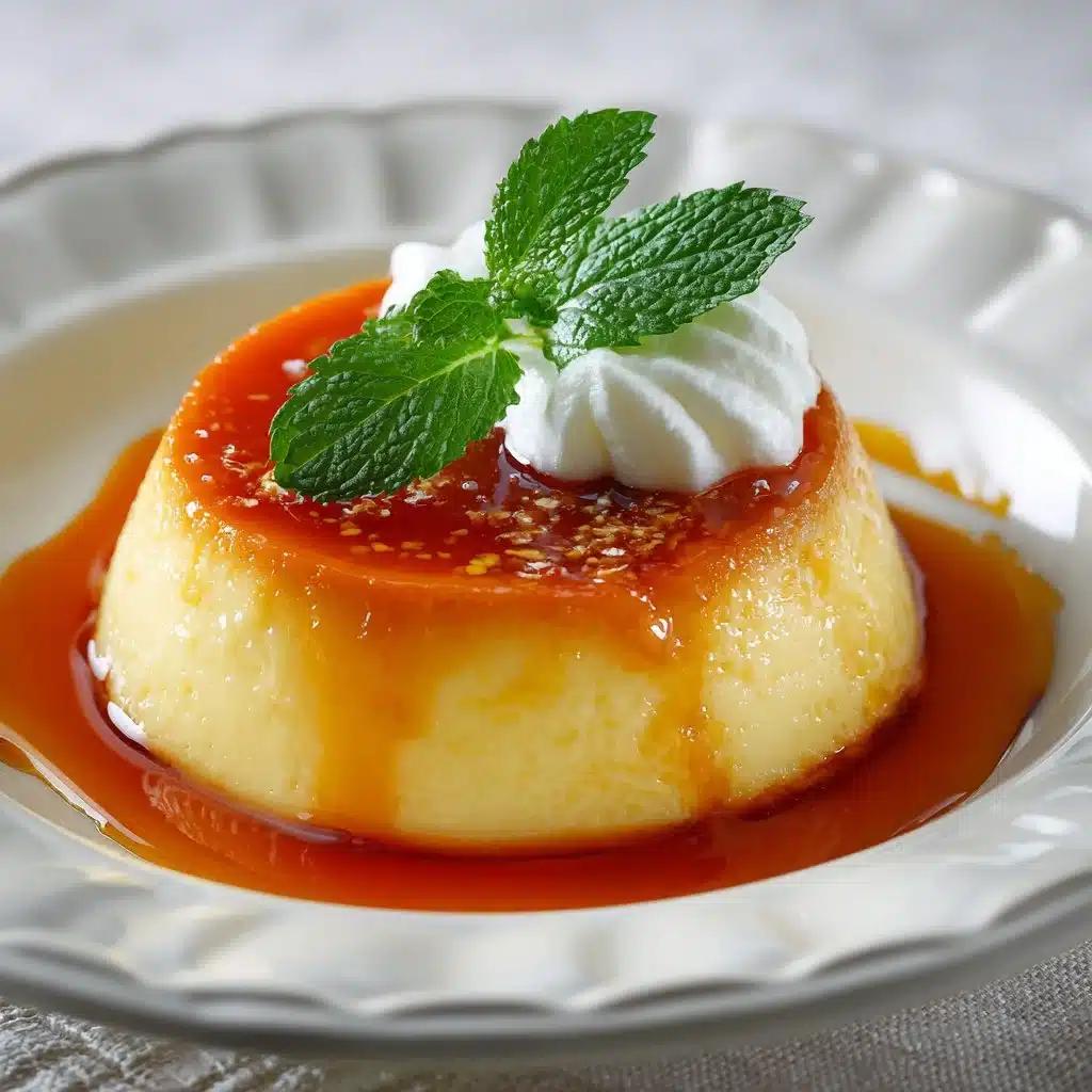 Silky Japanese Custard Pudding: A Creamy Delight Awaits! 3 Delicious Japanese custard pudding served in a bowl with caramel sauce