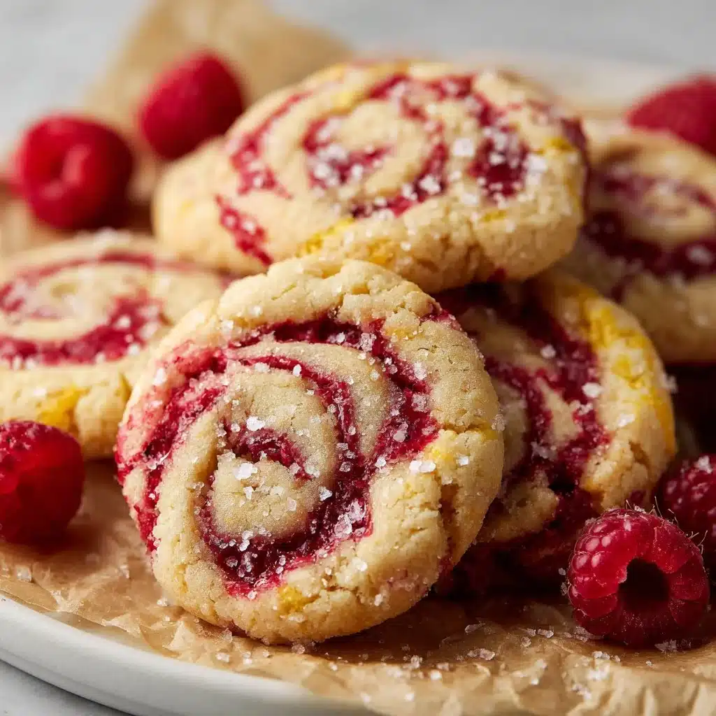 Delightful Lemon Raspberry Cookies That Will Brighten Your Day 3 Freshly baked Lemon Raspberry Cookies on a cooling rack