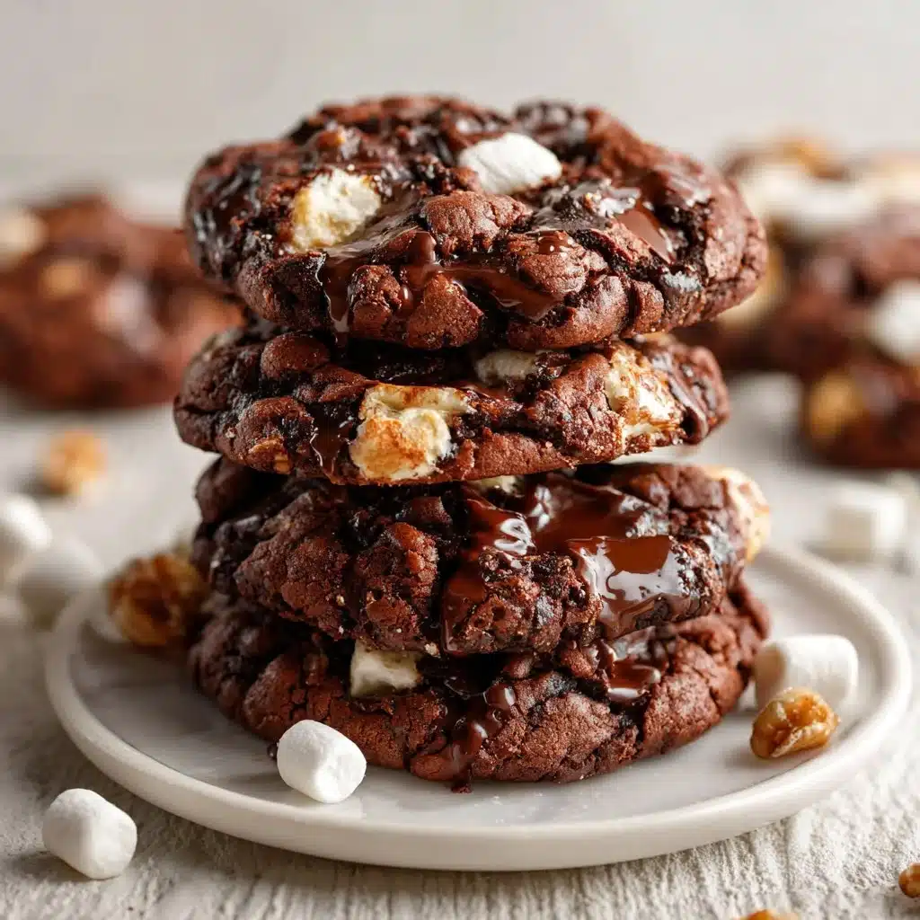 Decadent Rocky Road Cookies: A Treat You'll Adore 3 Delicious Rocky Road Cookies from Levain Bakery with chocolate, marshmallow, and nuts