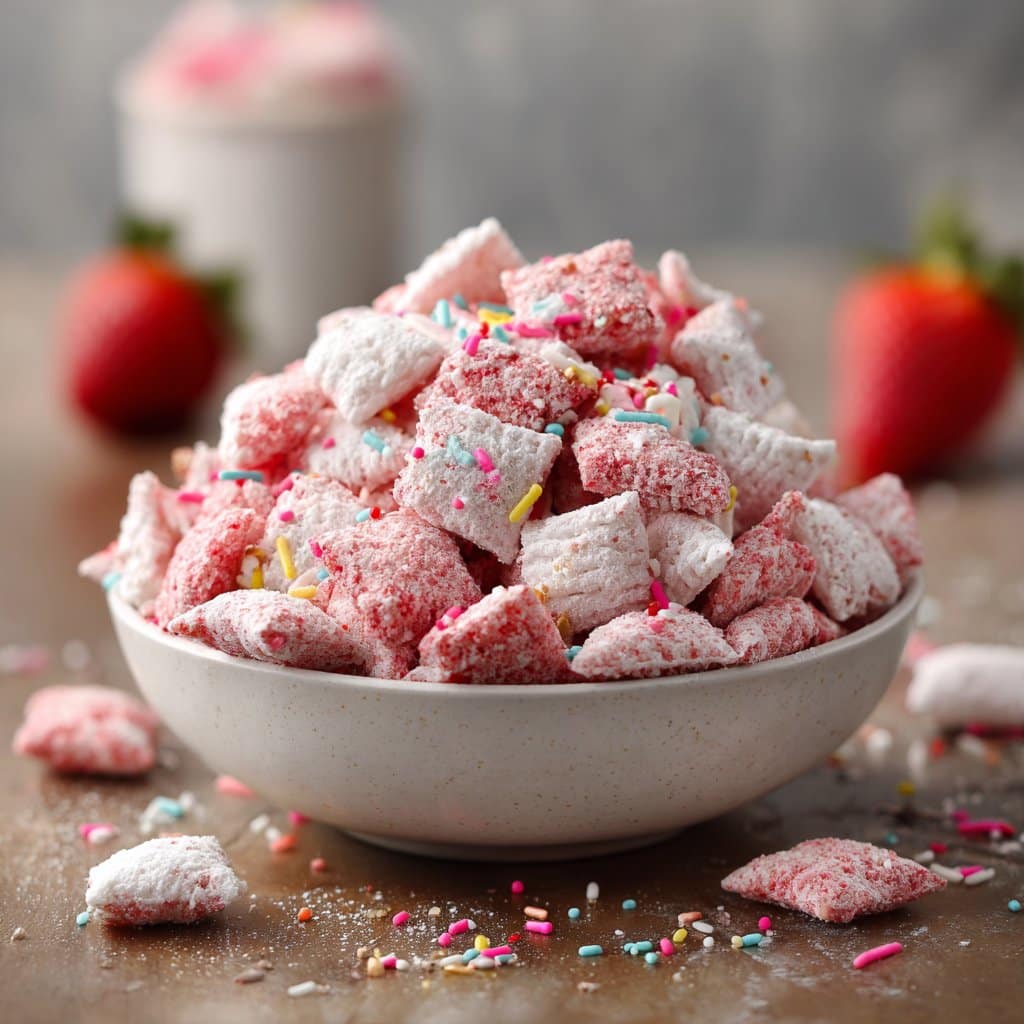 Quick Strawberry Shortcake Puppy Chow 4 Quick Strawberry Shortcake Puppy Chow