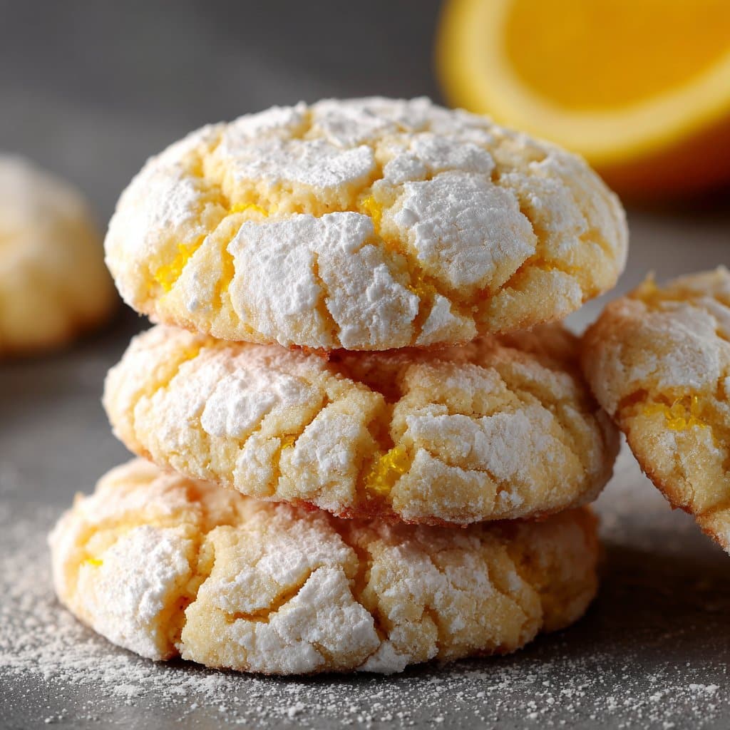 Zesty Lemon Crinkle Cookies: A Delightfully Sweet Treat 4 Lemon Crinkle Cookies