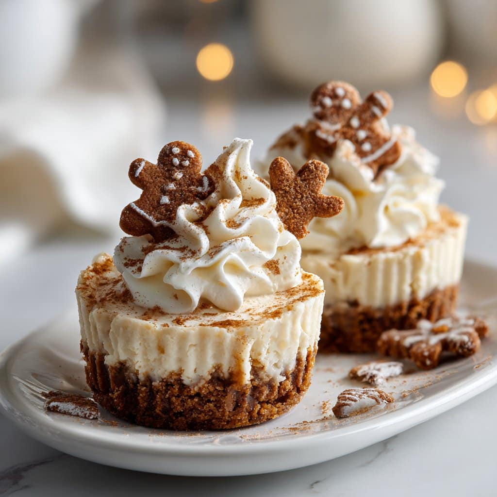 Indulge in No-Bake Gingerbread Cheesecake Cups Delight 4 No-Bake Gingerbread Cheesecake Cups Recipe
