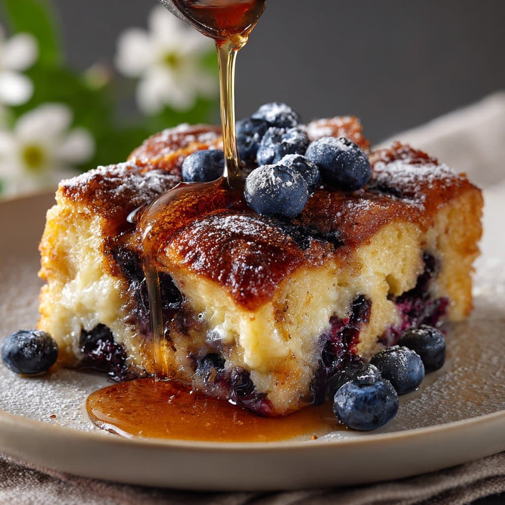 Quick Blueberry French Toast Casserole