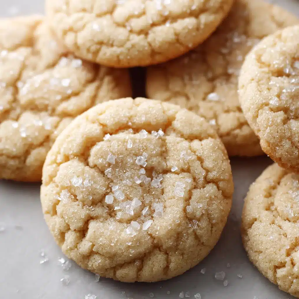Soft and chewy sugar cookies fresh out of the oven on a cooling rack.