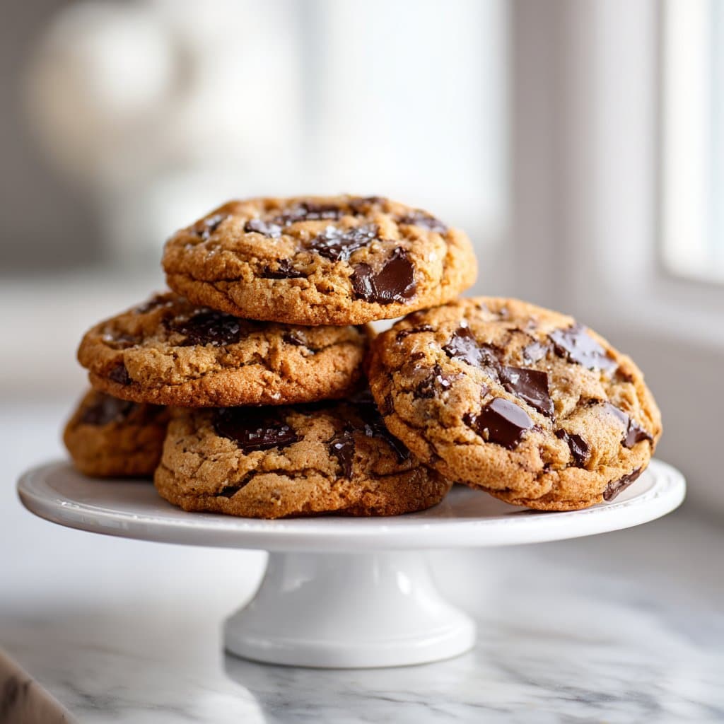 Brown Butter Sourdough Discard Chocolate Chip Cookies 4 Brown Butter Sourdough Discard Chocolate Chip Cookies