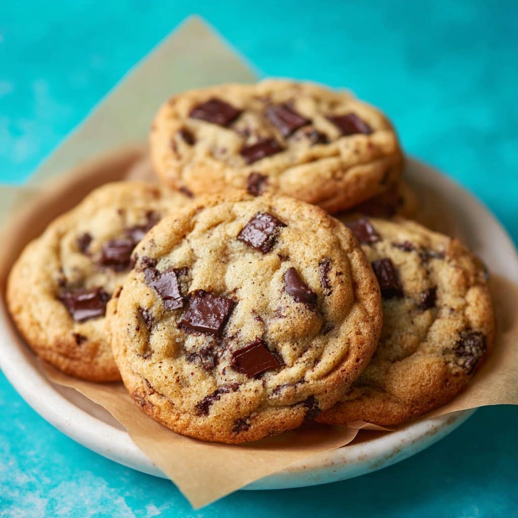 Chocolate Chip Cookies with Vanilla Pudding