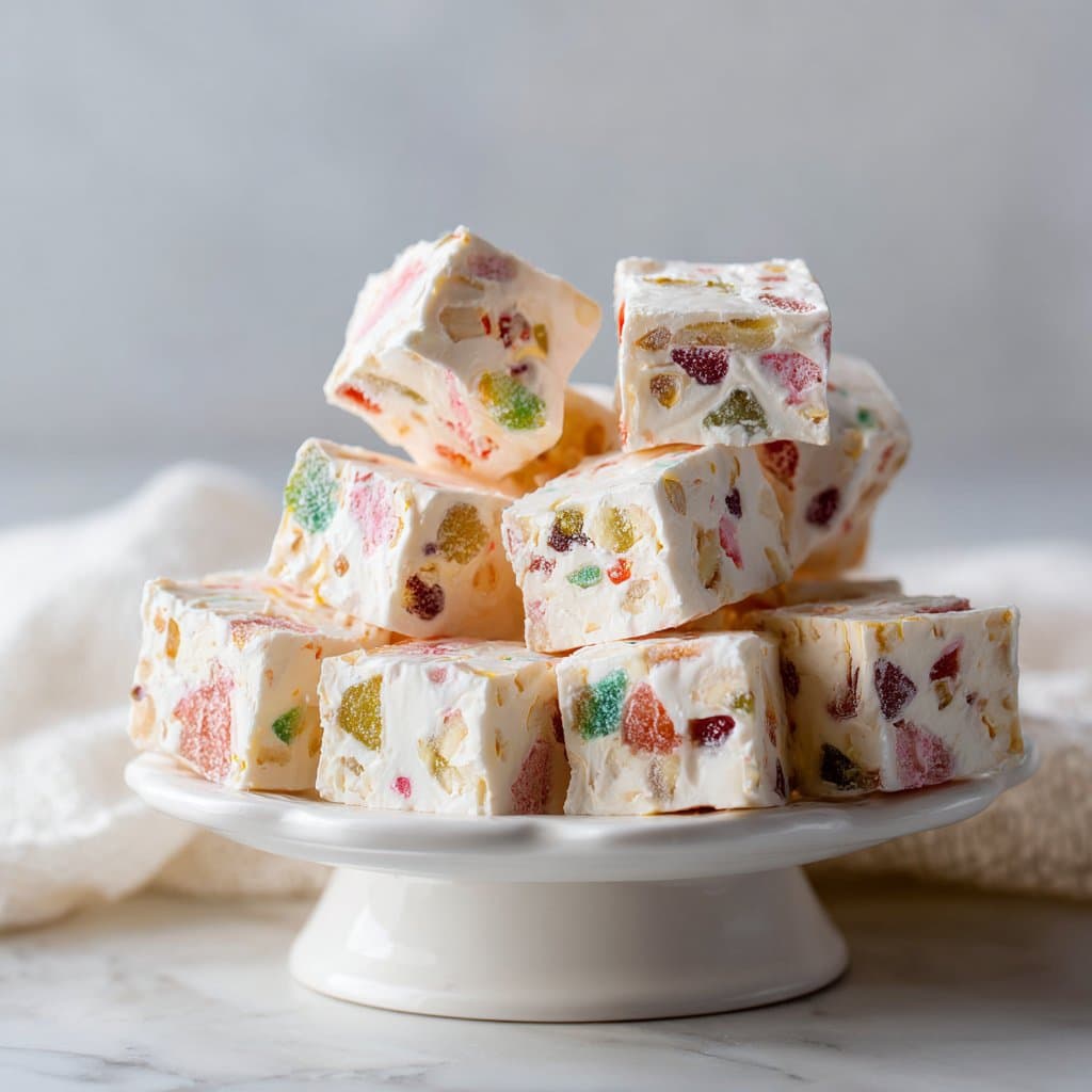 Easy Christmas Gumdrop Nougat Candy Recipe | Festive Treat