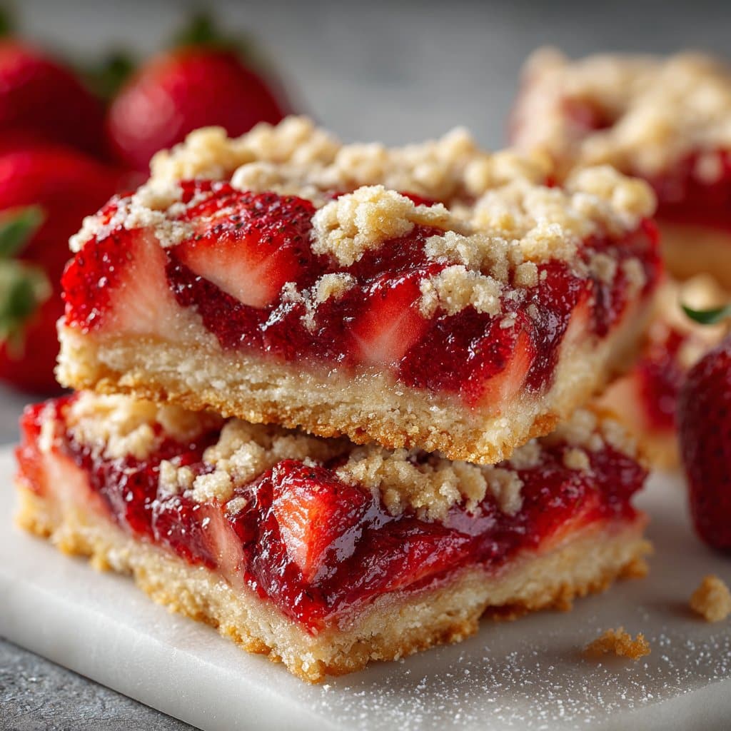 Delightful Strawberry Crumb Bars: A Sweet Treat to Savor 4 Strawberry Crumb Bars