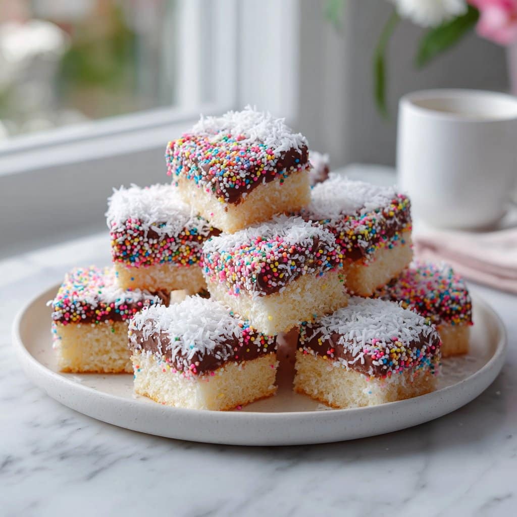 Fairy Bread Lamingtons