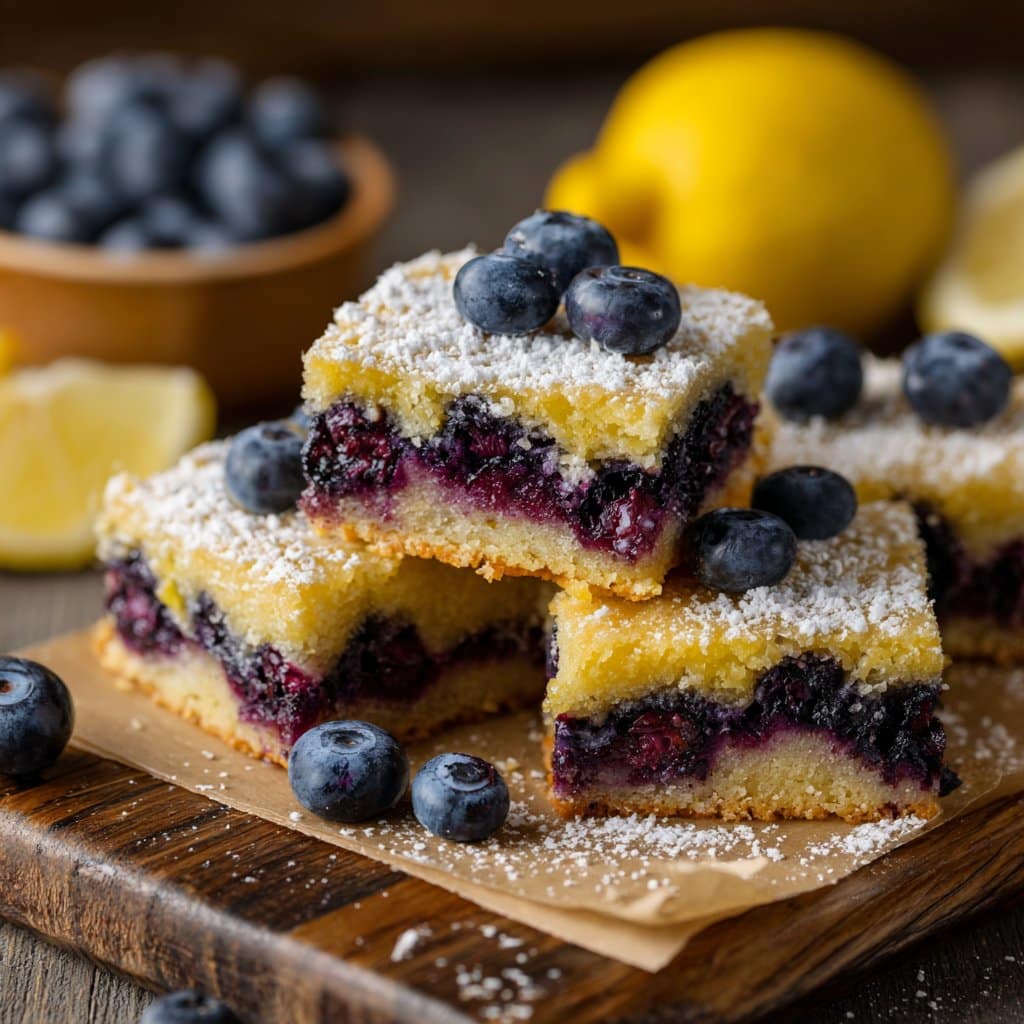 Delightful Gluten-Free Lemon Blueberry Bars: Dairy-Free Delight 4 Gluten-Free Lemon Blueberry Bars (Dairy-Free)
