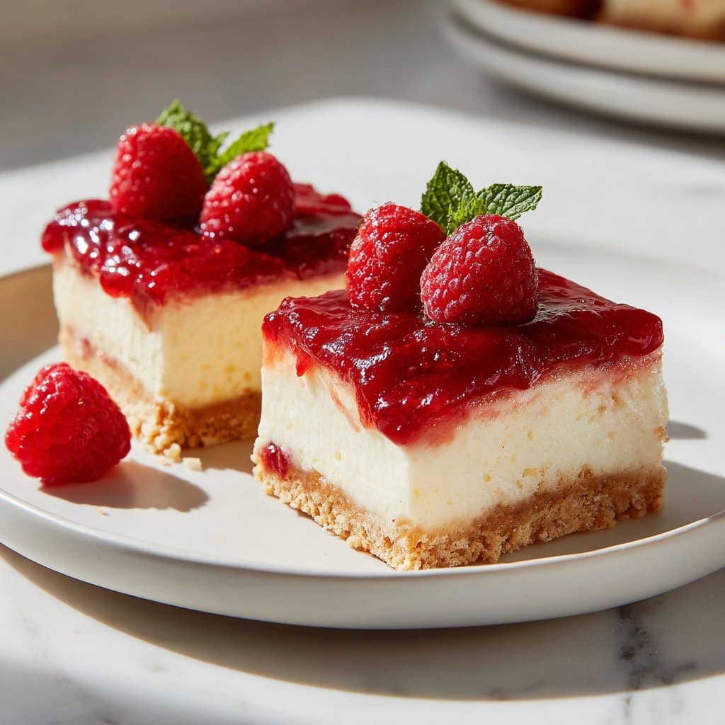 Delicious No-Bake Raspberry Cheesecake Bars 4 Delicious No-Bake Raspberry Cheesecake Bars