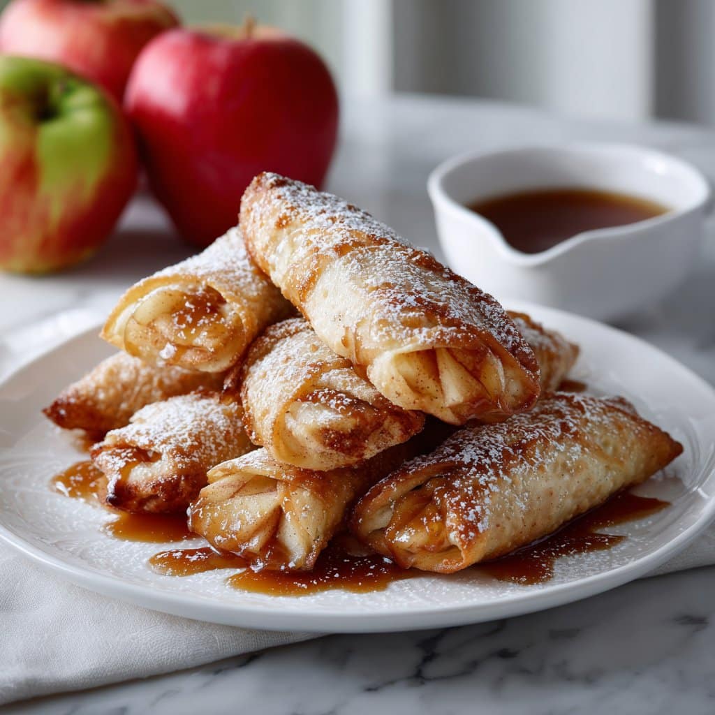 Crispy Apple Pie Egg Rolls: A Fun Twist on a Classic Dessert 4 Apple Pie Egg Rolls