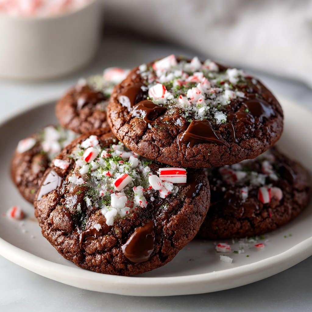 Festive Peppermint Brownie Cookies: A Holiday Delight 4 Peppermint Brownie Cookies