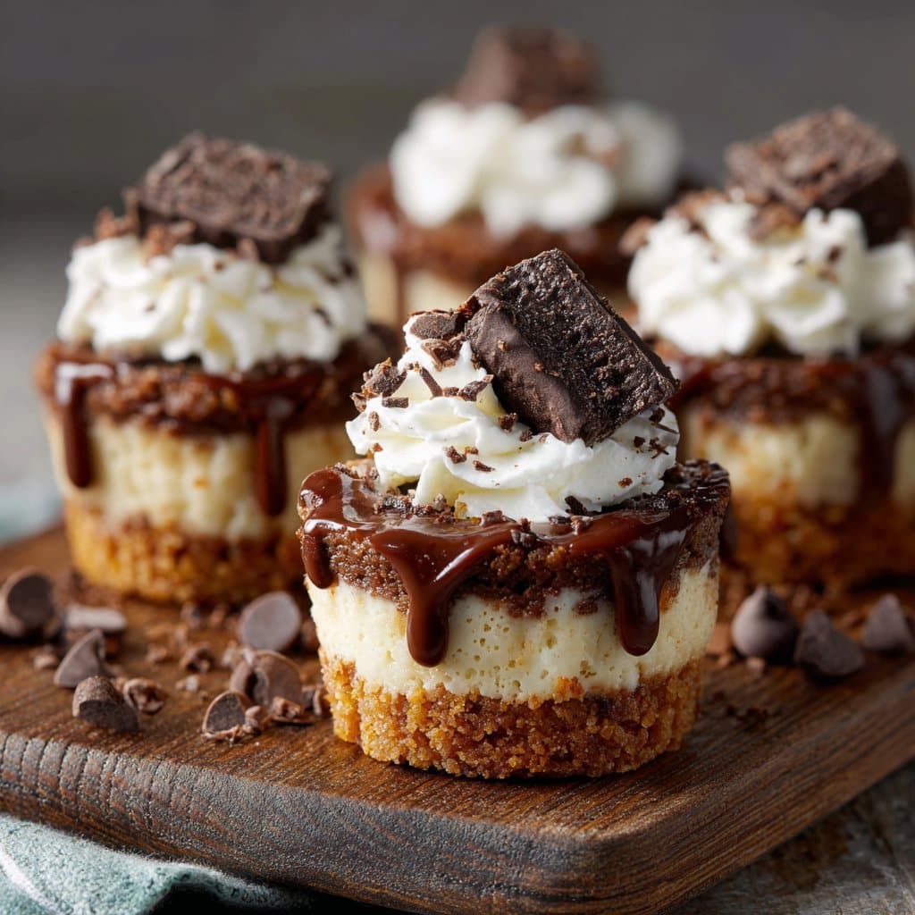 Mini Chocolate Cheesecake Bites: Perfectly Delicious Treats! 4 Mini Chocolate Cheesecake Bites: Indulge in a Sweet Treat!