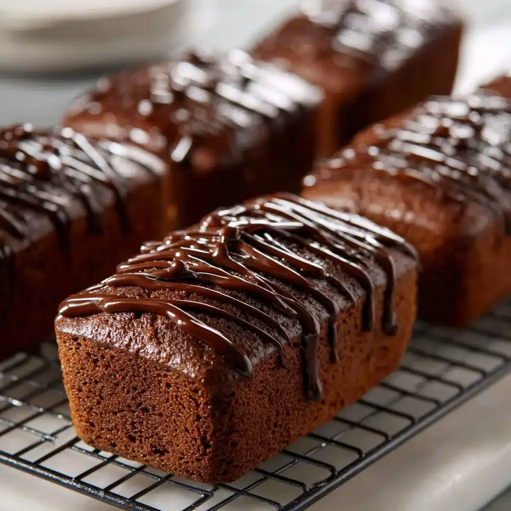 Delicious chocolate mini-loaves freshly baked with rich chocolate flavor